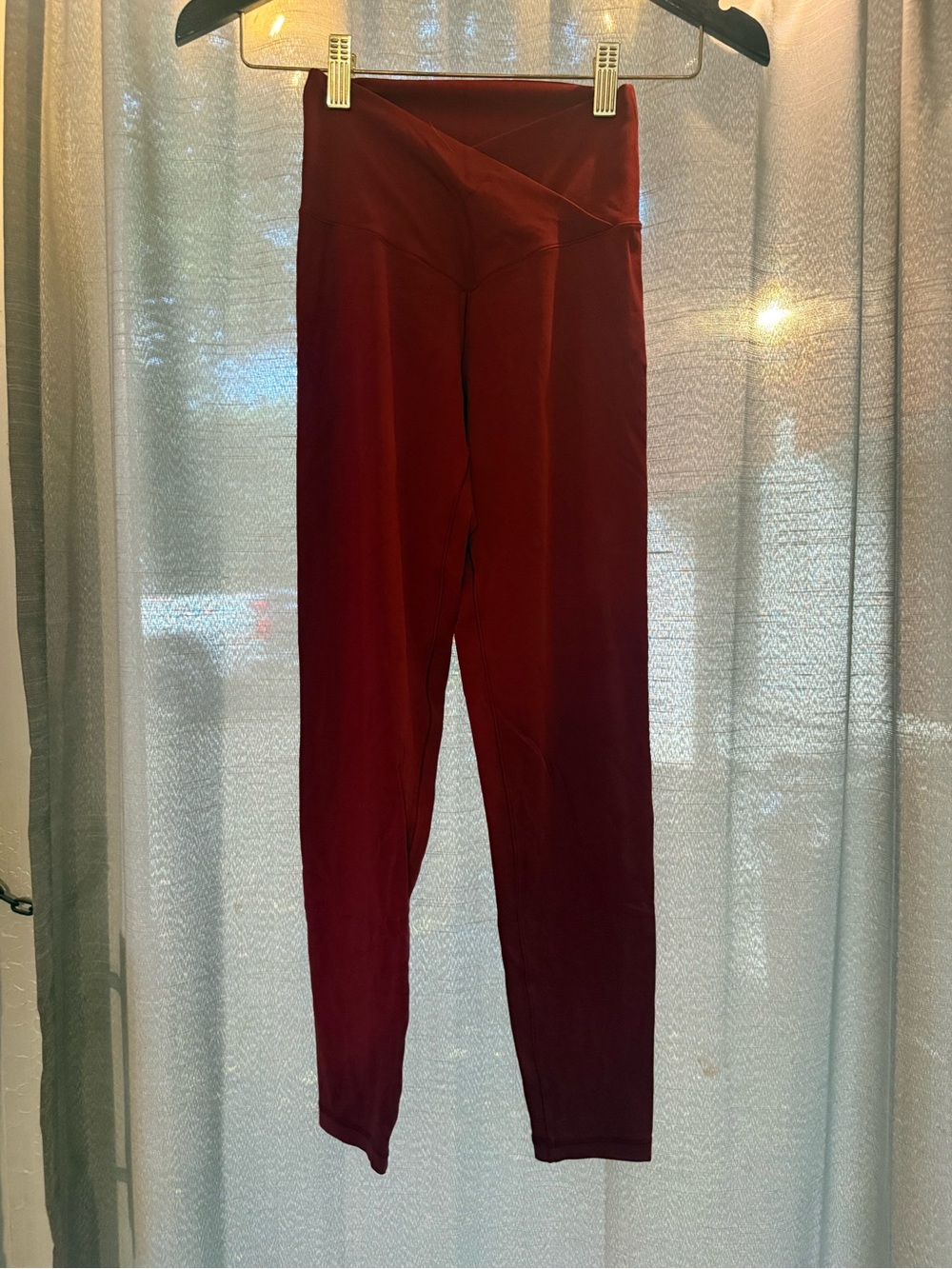 Womens Offline by Aerie small High-Waist Maroon Leggings